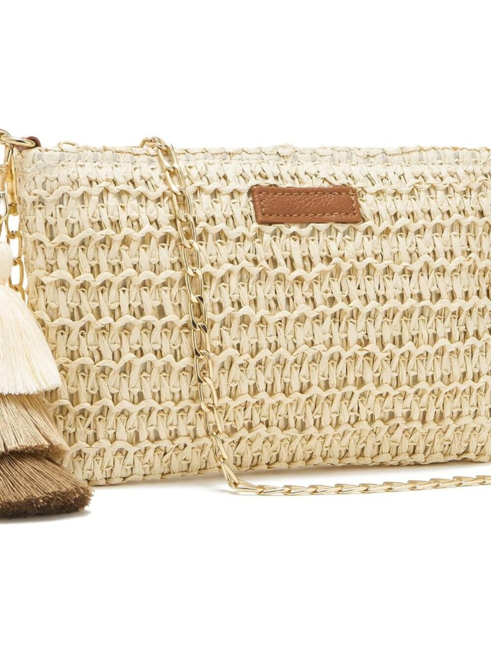 Small Straw Purse for Women Summer Clutch Purses Beach Woven Envelope Bag Raffia